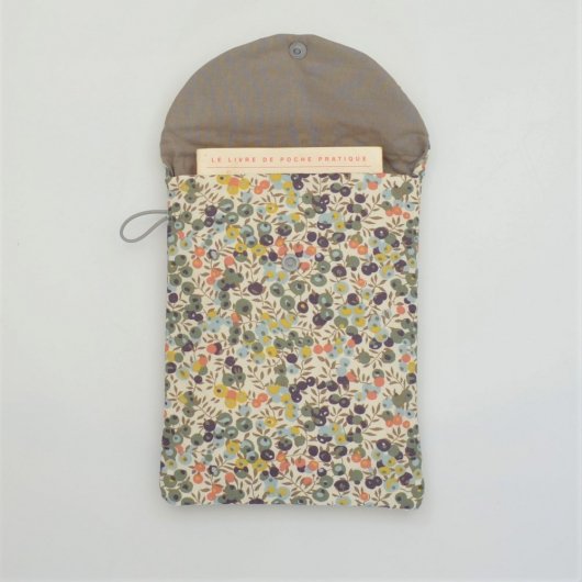 COMMANDE ANTOINE OLD Etui liseuse/livre Liberty Wiltshire BLEU