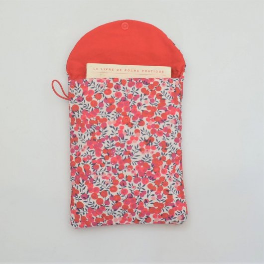 Etui liseuse/livre Liberty Wiltshire rouge