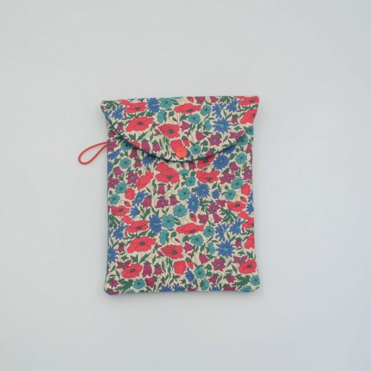 Etui liseuse/livre Liberty Poppy and daisy canard