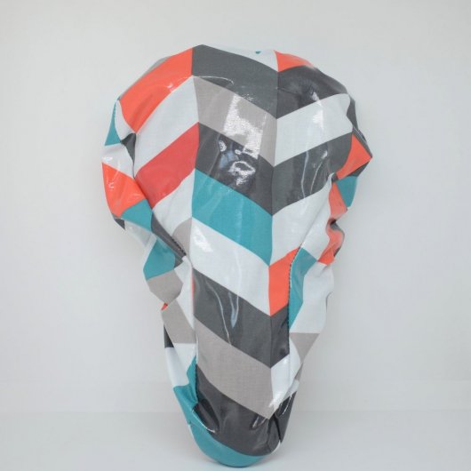 Housse pour selle de vélo, imperméable en tissu enduit chevron