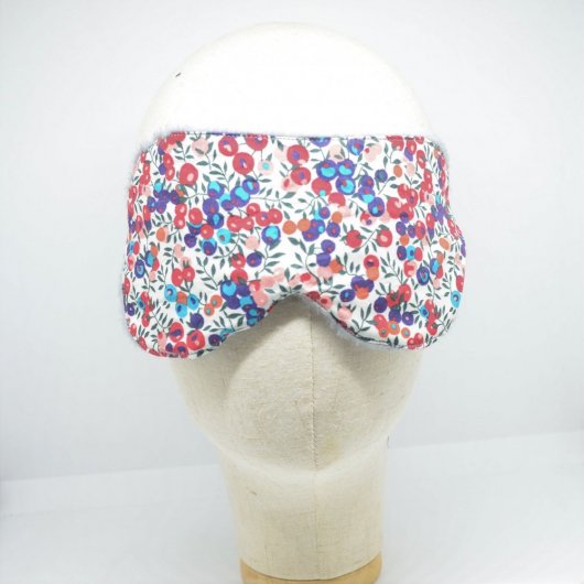 Masque de sommeil Liberty Wiltshire rouge et bleu