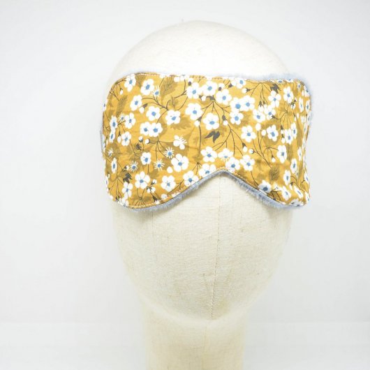 Masque de sommeil Liberty Mitsi moutarde