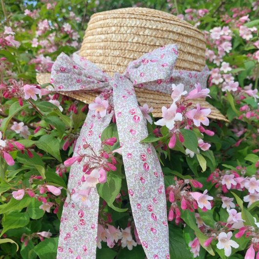 Ceinture foulard cérémonie enfant/femme eloise rose