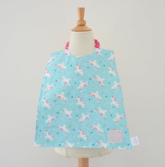 Serviette élastiquée imperméable chouettes/licorne