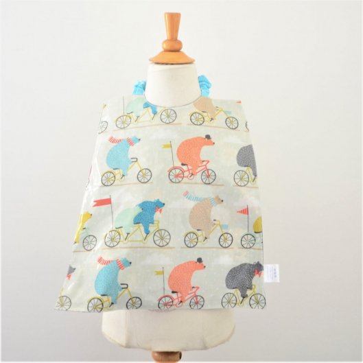 Serviette élastiquée imperméable ours/jungle
