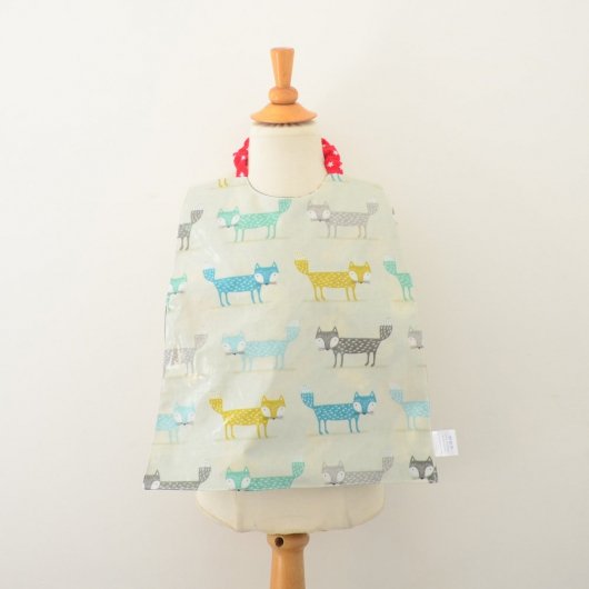 Serviette élastiquée imperméable renard bleu/véhicules