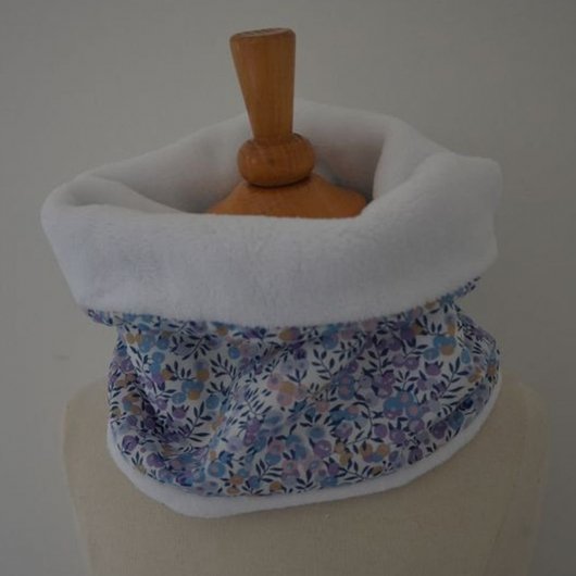 Snood tour de cou Liberty of London Wiltshire lavande