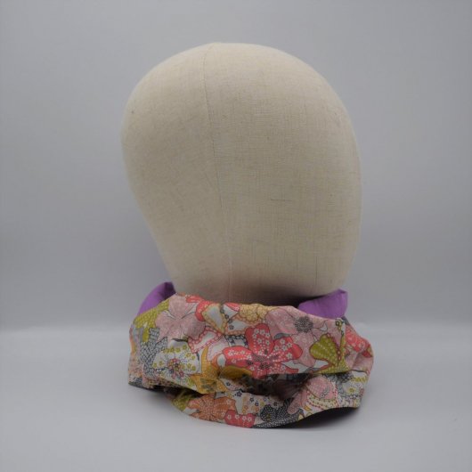 Tour de cou adulte mi saison double tour liberty Mauvey multicolore