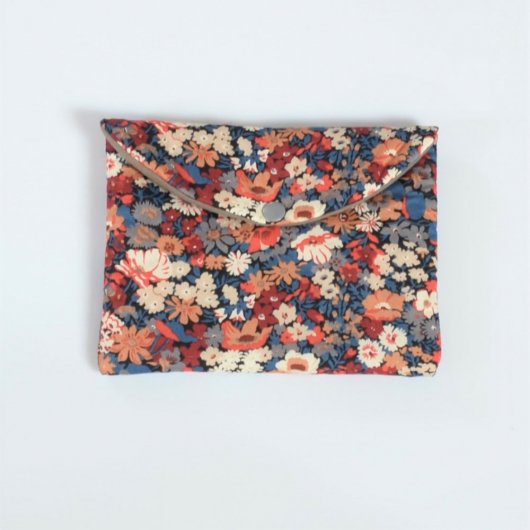 Trousse plate doublée Liberty Thorpe automne