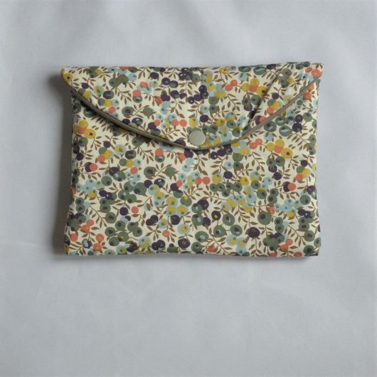 Trousse plate doublée Liberty wiltshire automne