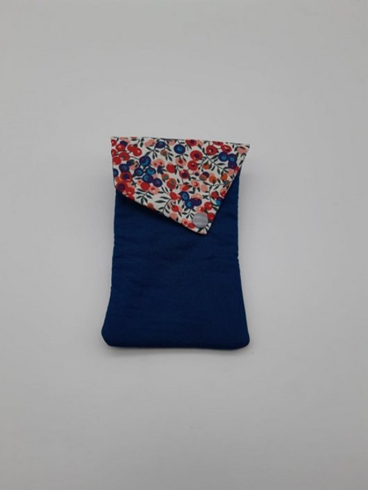 Etui portable Liberty Wiltshire rouge et bleu