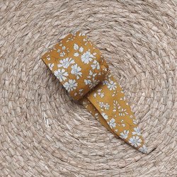 Ceinture tissu/foulard/headband accessoire mariage capel moutarde