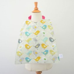 Serviette élastiquée imperméable Oiseaux/biches