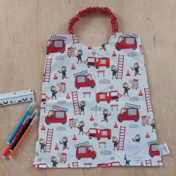 Serviette élastiquée imperméable renard/pompier