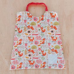  Serviette élastiquée imperméable avocat/renard
