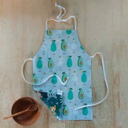 Tablier cuisine enfant avocat 3 ans à 10 ans reversible
