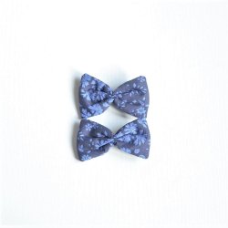 Barrette Liberty Capel bleu nuit petite taille lot de deux