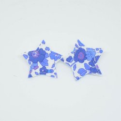 Barrette Etoile petite taille Liberty Betsy lavande. Lot de 2