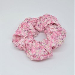 Chouchou cheveux scrunchie liberty Mitsi valeria rose