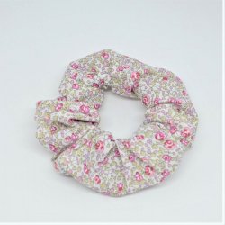 Chouchou cheveux scrunchie liberty Eloise rose