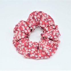 Chouchou cheveux scrunchie liberty Mitsi valeria rouge