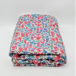 Couverture doudou Liberty Poppy and daisy canard