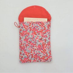 Etui liseuse/livre Liberty Wiltshire rouge