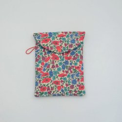 Etui liseuse/livre Liberty Poppy and daisy canard