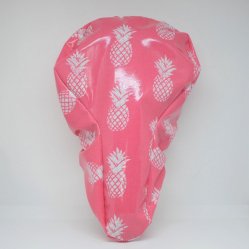 Housse selle de vélo, imperméable en tissu enduit rose ananas