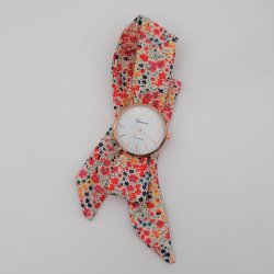 Montre à nouer bracelet Liberty Phoebe rouge