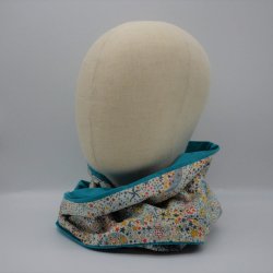 Tour de cou adulte mi saison double tour liberty Adelajda multicolore