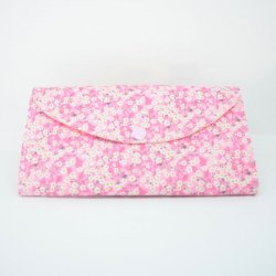 Trousse nomade rangement pour bijoux Liberty Mitsi valeria rose