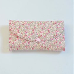 Trousse nomade rangement pour bijoux Liberty Eloise rose