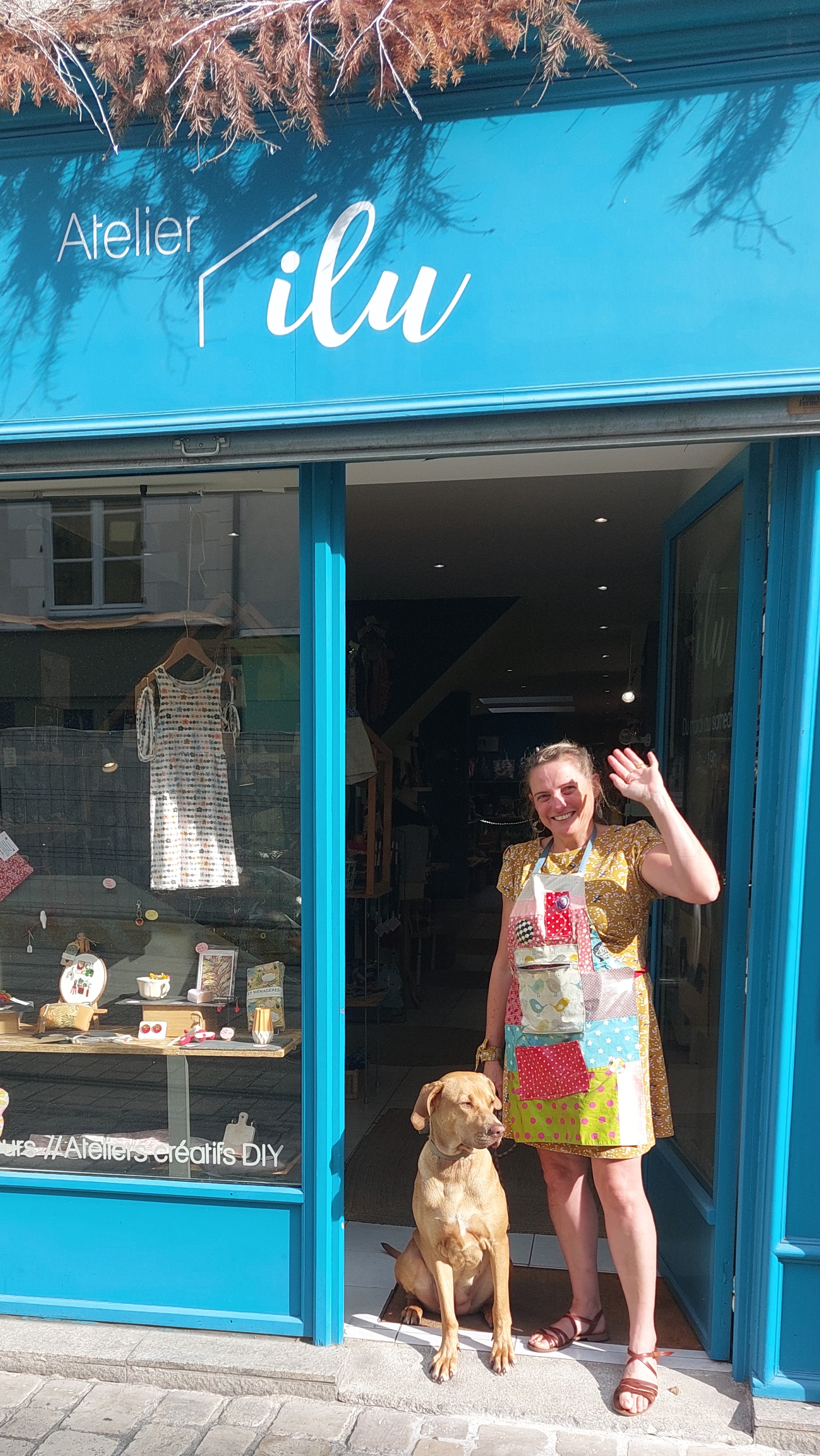 Je dit au revoir à la boutique Atelier ilu